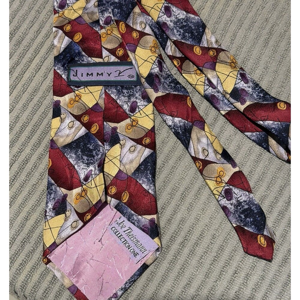 Jimmy V Men's Tie Joe Theismann Collection One 100% Silk 4”X58” - Picture 2 of 3